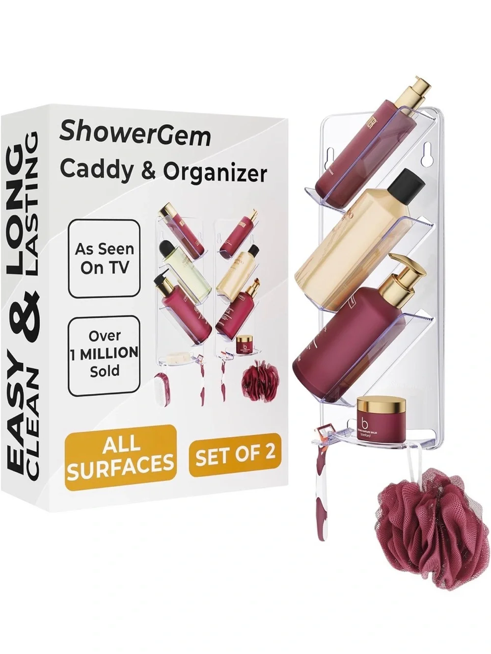 Shower Gem clear wall